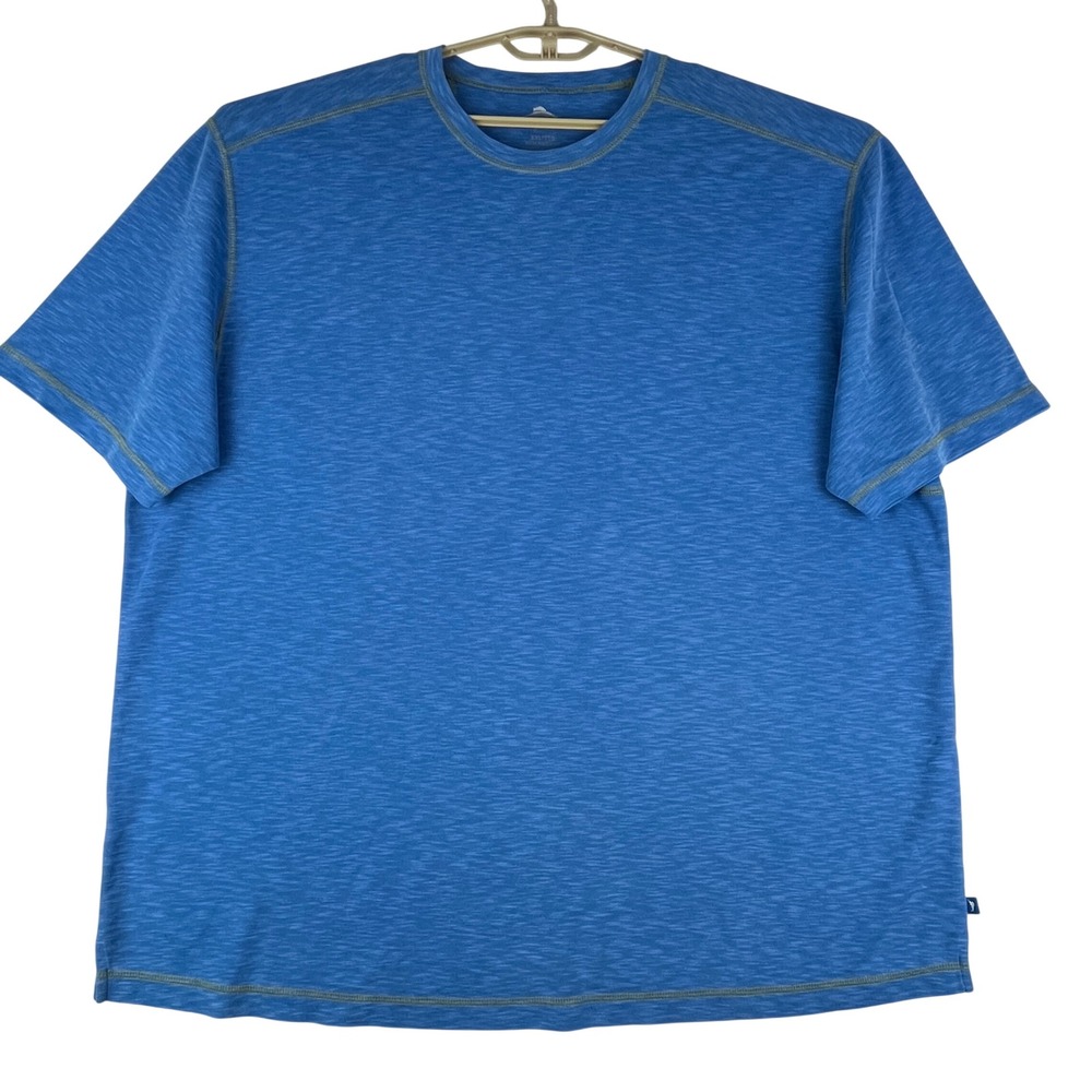 Tommy Bahama T-Shirt Mens XXL Blue Space Dye‎ Short Sleeve Crew Neck Tee